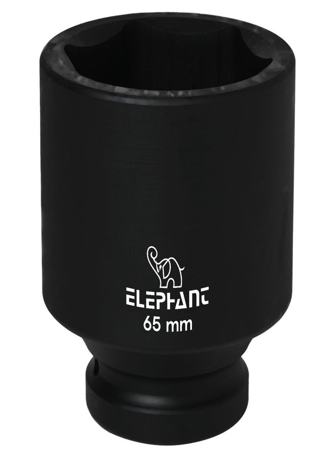Elephant Metal 1 Inch Square Drive STD Impact Socket | 6-Point | 90 mm Length | 65 mm Size - Image 2