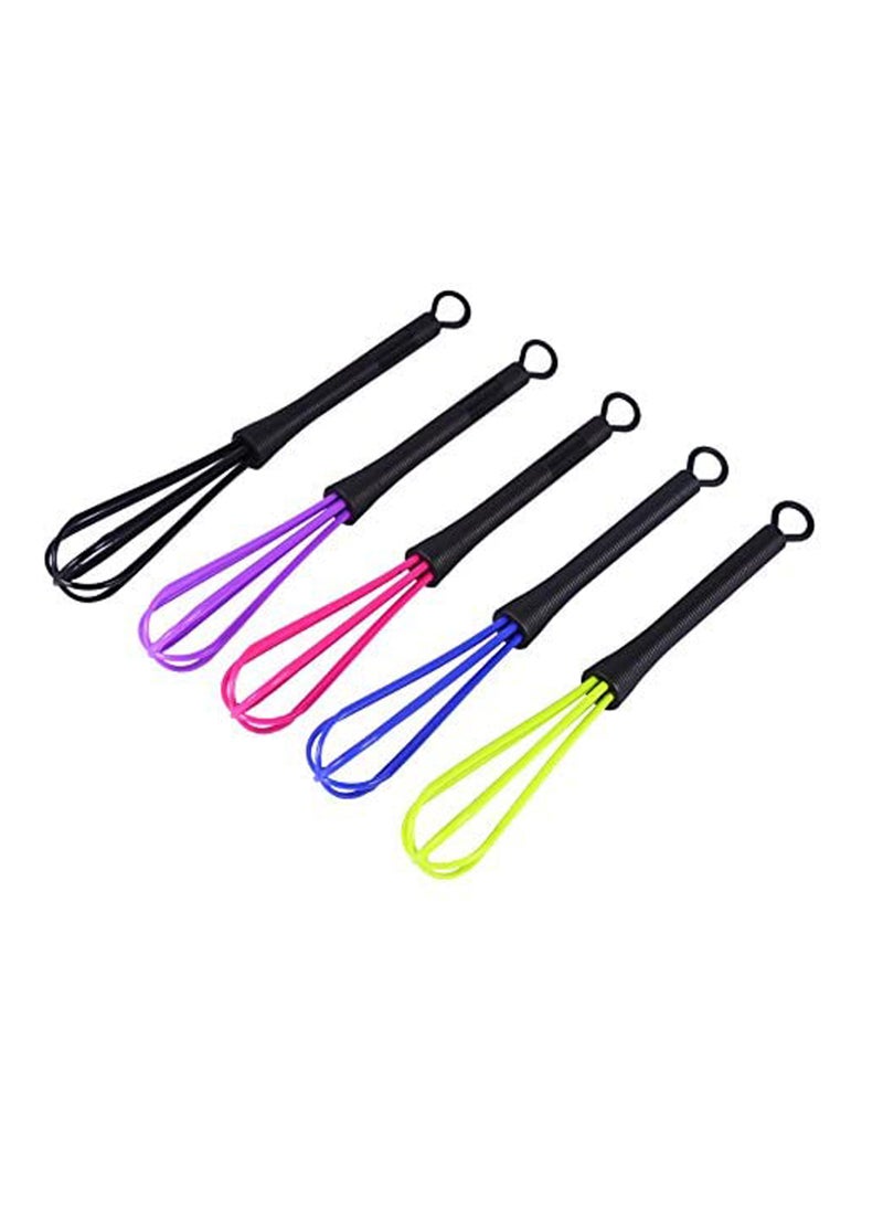 SUNSAR Whisk Set, 5-piece Plastic Salon Hairdressing and Hair Colouring Cream or for kitchen Whisk Mixer Tools  - Image 1