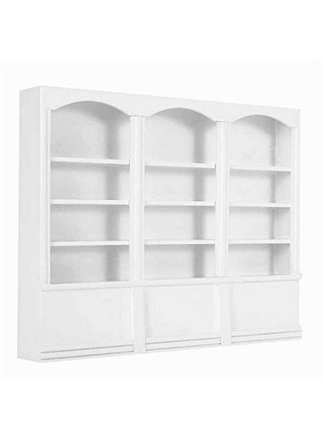 EatingBiting 1/12 Scale Miniature Mini House Display Cabinet Dolls House Mini Furniture Glass Bookcase - Image 1