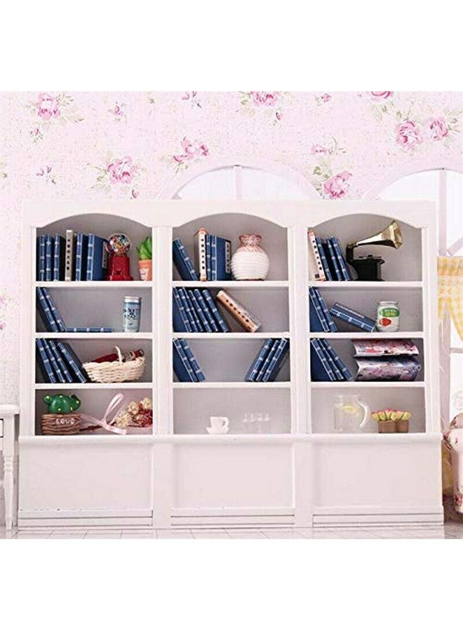 EatingBiting 1/12 Scale Miniature Mini House Display Cabinet Dolls House Mini Furniture Glass Bookcase - Image 4