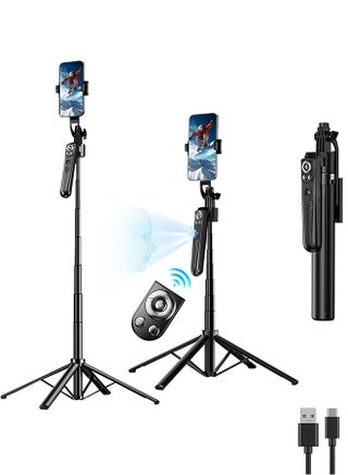 180CM Auto Face Tracking Tripod 360°with Stand,Android and iPhone Tripod Holder with Remote and Gesture Control, No App,Built-in Tracking Camera Selfie Stick for Live Vlog Streaming Video Tiktok - pzsku/ZC54B1B5AC48B98EADC9CZ/45/1741058785/89931b27-e6c5-4179-80d5-01504985d4fb