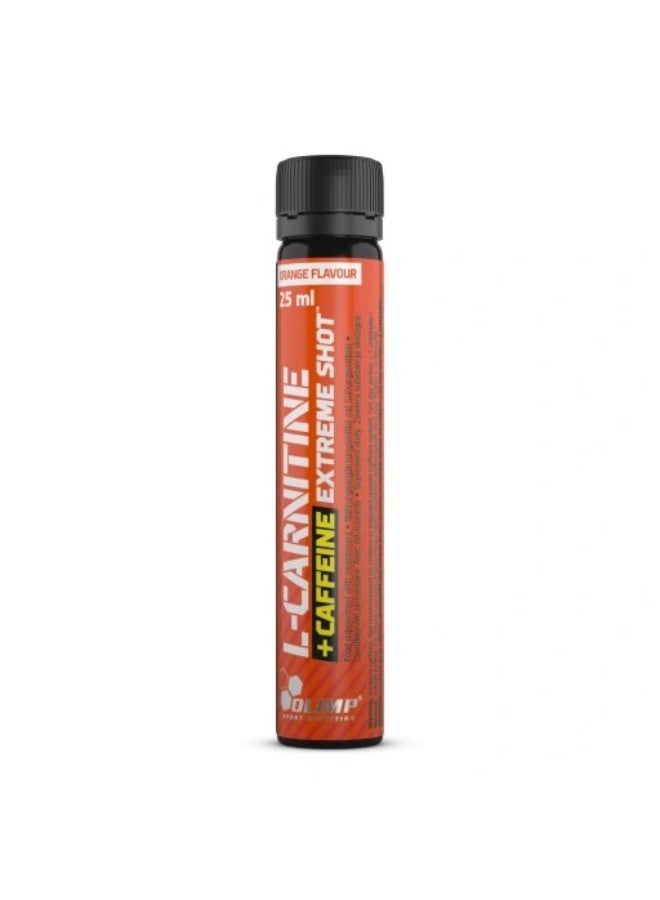 OLIMP L-Carnitine + Caffeine Extreme Shot 25ml – Orange Flavor | Fat-Burning Energy Booster (Pack of 10) - Image 4