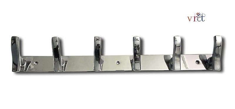 VRCT Stainless Steel 6 Pin Cloth Hanger Hook Set Long Shape Pin (Pack of 2) - Image 2
