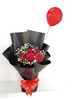 5 Red Roses Round
