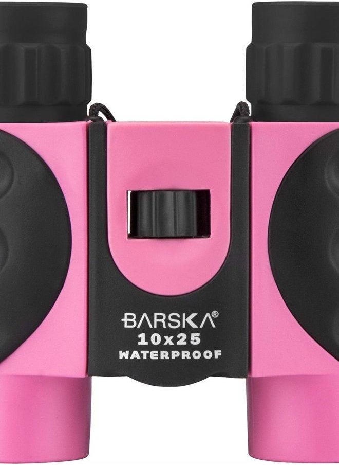 BARSKA Barska AB12418 10x25 Waterproof Binocular, Pink 
