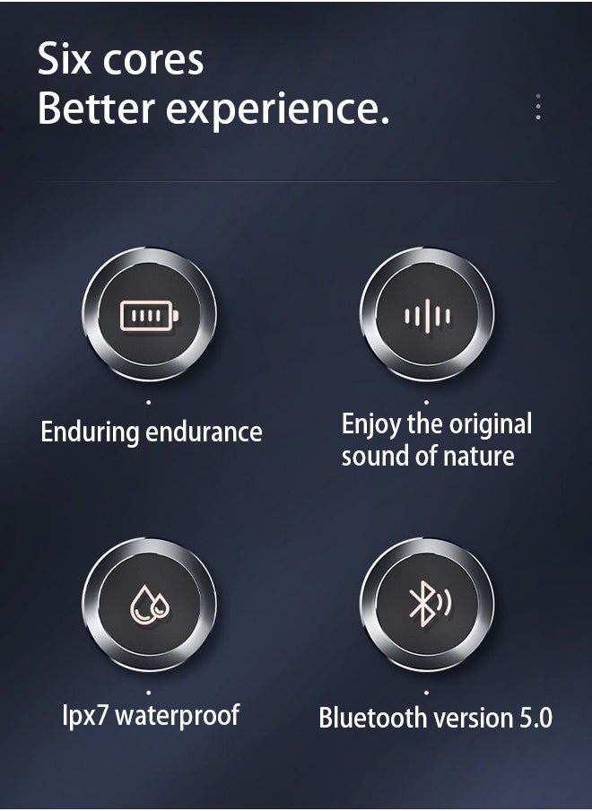 Generic - Bluetooth headset wireless sports high-value e-sports game noise cancellation semi-in-ear green for iPhone, Android - Image 1
