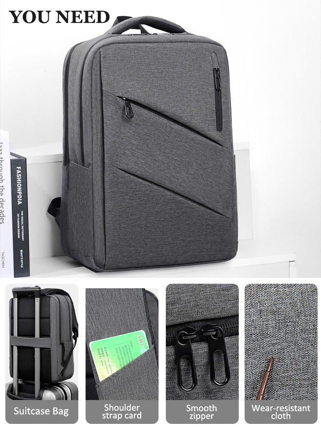 Laptop Backpack-Fits 15.6 Inch Laptop Travel Computer Bag,Business Anti Theft Backpack With Usb Charging Port  - Image 4