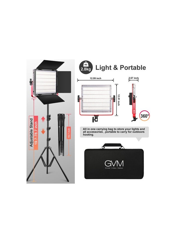 GVM RGB  BI COLOR STUDIO LIGHT LED 1200D 3L KIT