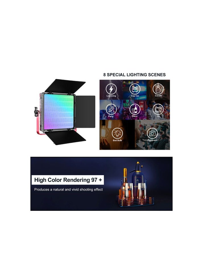 GVM RGB  BI COLOR STUDIO LIGHT LED 1200D 3L KIT
