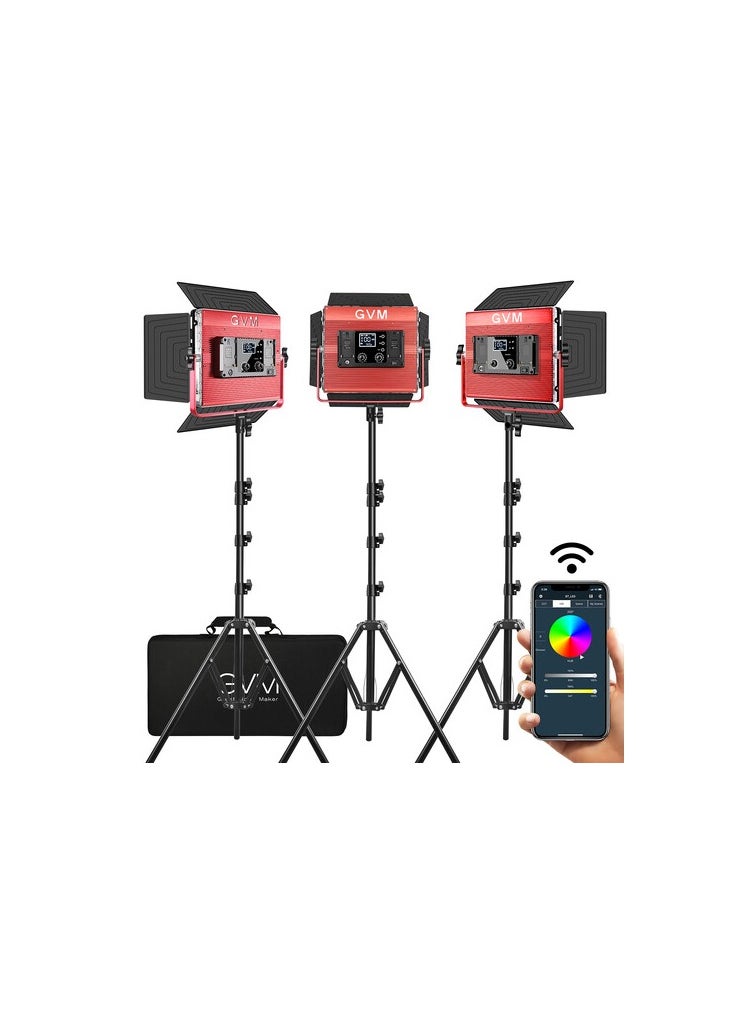GVM Great Video Maker GVM RGB  BI COLOR STUDIO LIGHT LED 1200D 3L KIT  - Image 2
