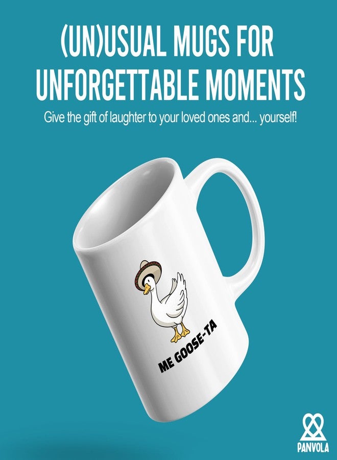 Panvola Me Goose Ta Goose Lover Gifts Spanish Mugs Mexican Hat Funny Gifts to Coworker Friends Novelty Drinkware Ceramic Mug 11 oz White - Image 2