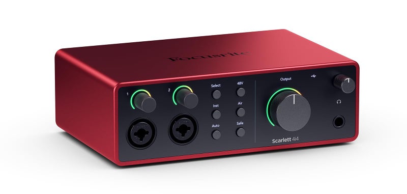 Focusrite Scarlett 4i4 4th Gen USB Audio Interface, for Musicians, Songwriters, Guitarists, Content Creators — High-Fidelity, Studio Quality Recording, and All the Software You Need to Record - Image 1