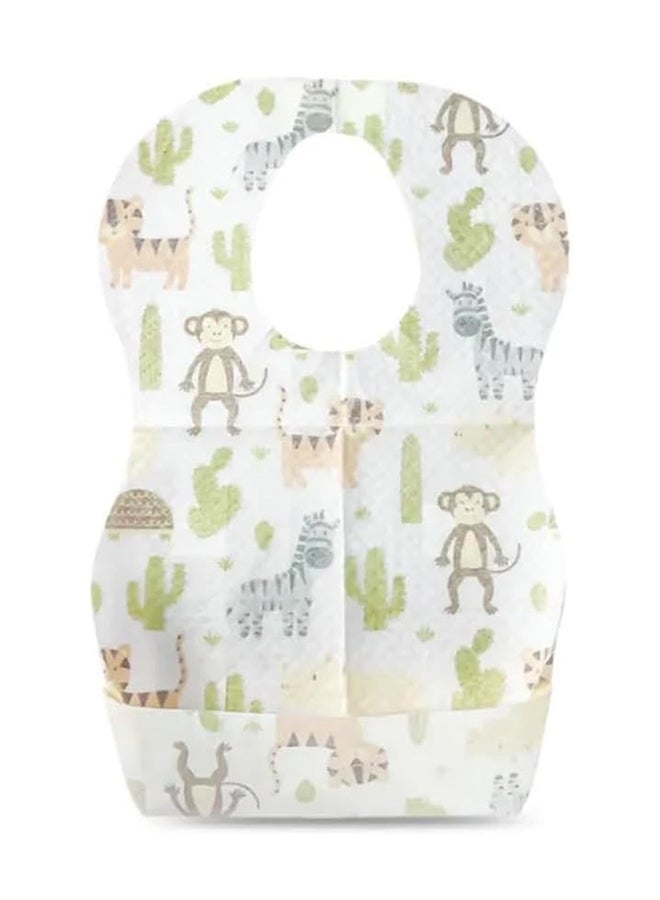 STAR BABiES Disposable Bibs Pack Of 8-Animal