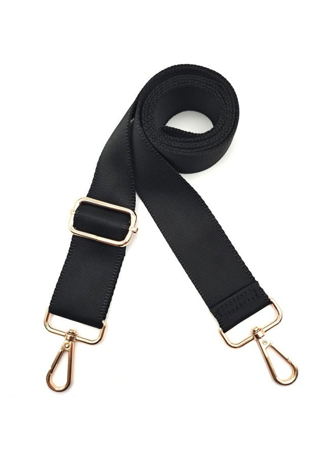 Hibate Universal Replacement Shoulder Strap for Women's Handbags - Wide 3.8cm Crossbody Bag Straps - Black - Image 5