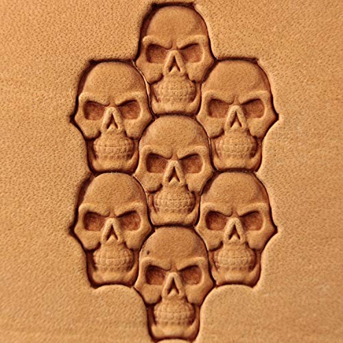 DandS ltd Leather Stamp Tool, Skull, Professional Steel Craft Tool for Leatherworking, Embossing, Carving & Stamping Leather Projects, Belts Wallets & DIY Projects Compatible with Mallet #375 - Image 3