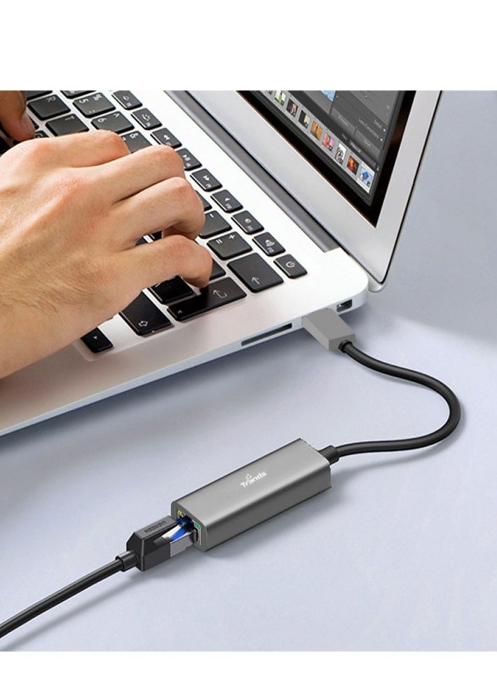 تراندز - محول إيثرنت USB 3.0 USB إلى شبكة RJ45 بسرعة 1000 ميجابت في الثانية، AD8163. - Image 1