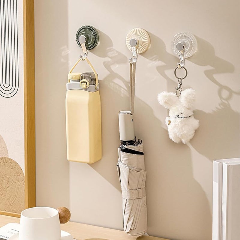 Cream Suction Cup Hooks No Drill Bathroom Towel Hanger Waterproof Kitchen Organizer - Image 4
