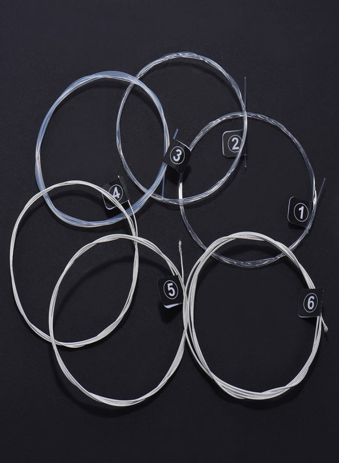 Orphee NX36 Nylon Classical Guitar Strings 6pcs Full Set Replacement (.028-.043) Nylon Core Silver Jacketed Wire Normal Tension - Image 3