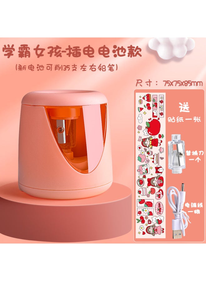 Kaba Bear Cute Automatic Pencil Sharpener For Children And Primary School Students Electric Pencil Sharpener Automatic Battery Lead Pencil Sharpener - Image 1