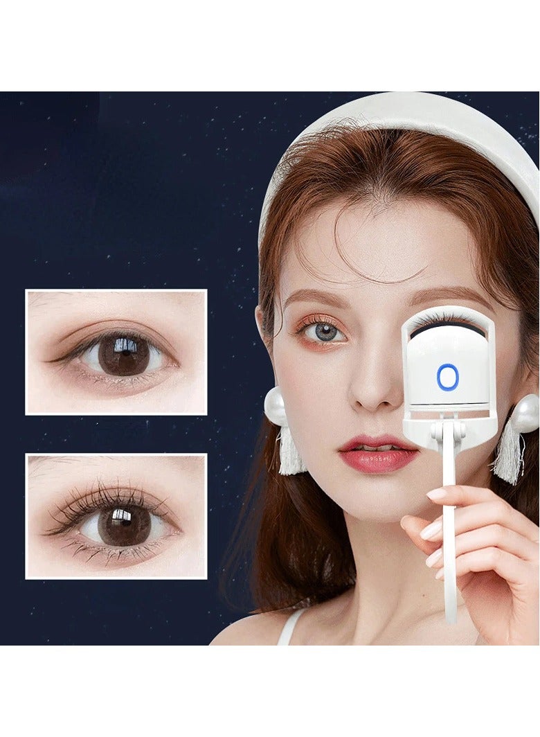 DubaiGallery Heated Eyelash Curler,Electric Eyelash Curlers,Eyelash curlers,USB Rechargeable Two-Speed Temperature Control Eyelash Curler with Sensing Heating Silicone Pad,Quick Natural Long Lasting - Image 2