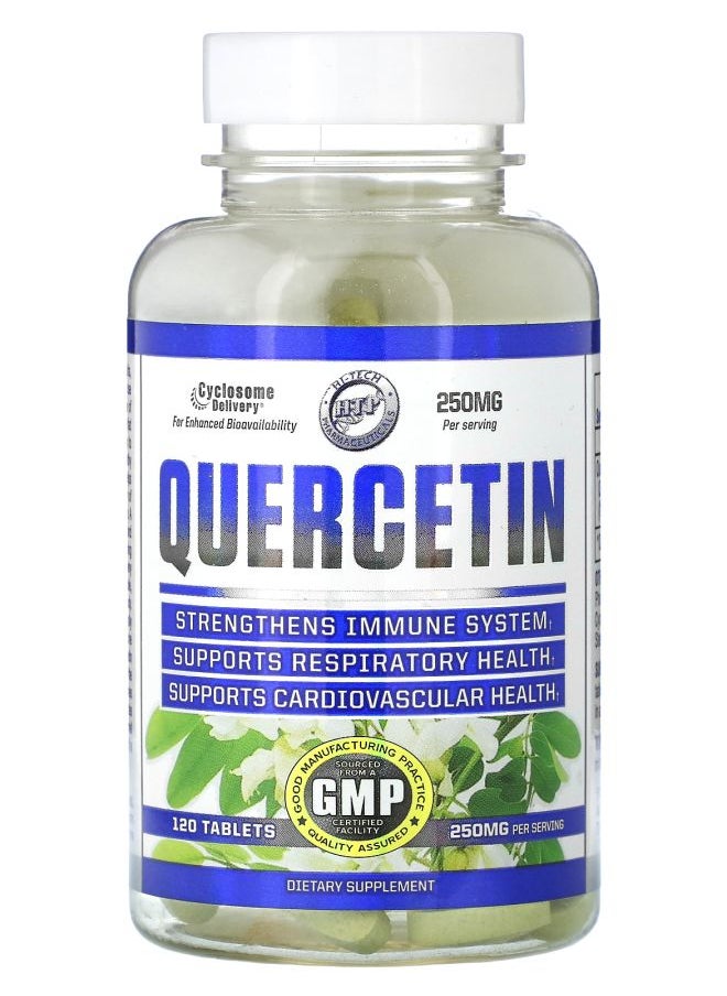 hi tech pharmaceuticals - Quercetin 250 mg 120 Tablets - Image 1