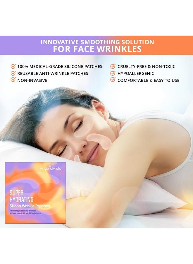 Reusable Silicone Patches For Under Eye Face And Forehead Wrinkles