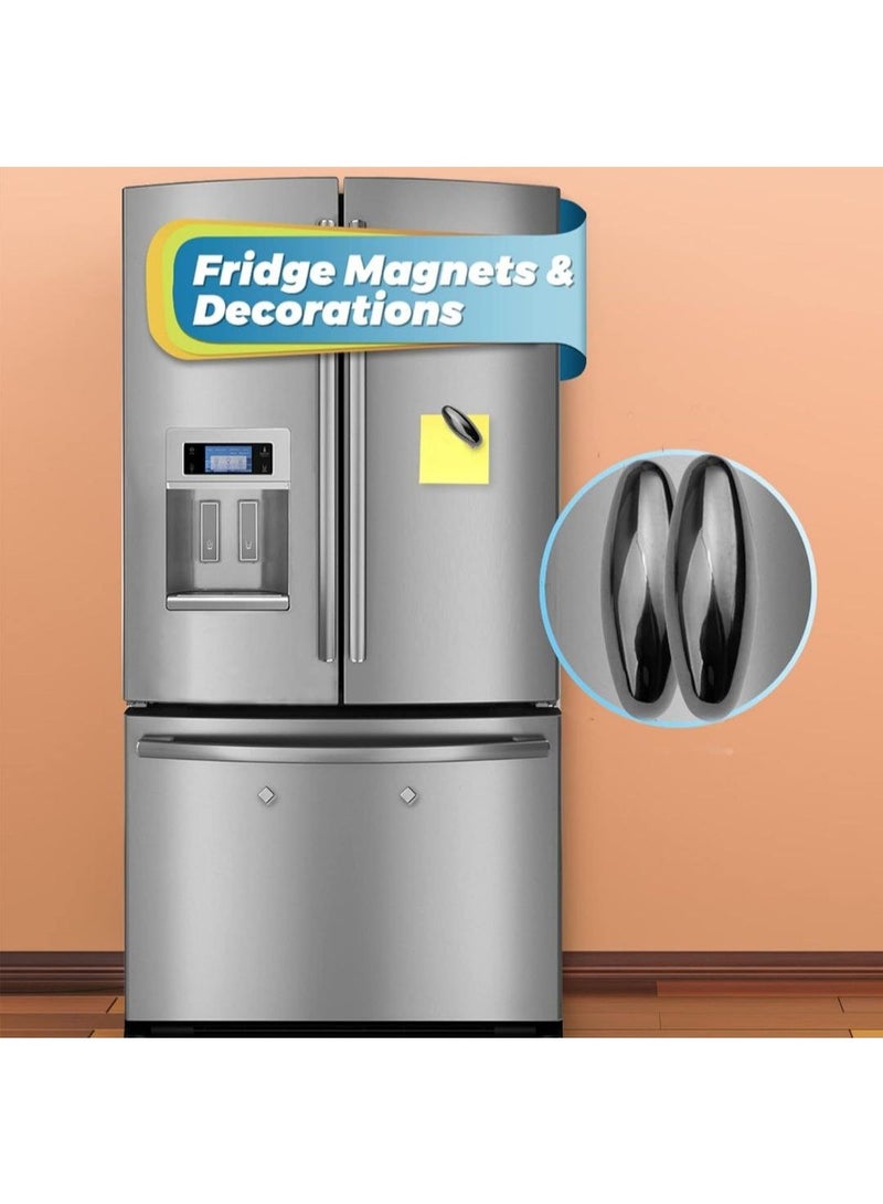 4 قطع مغناطيس بيضاوي مضاد للصدمات - لعبة لجميع الأعمار، يمكن استخدامها كمغناطيس للثلاجة متعدد الألوان - Image 5