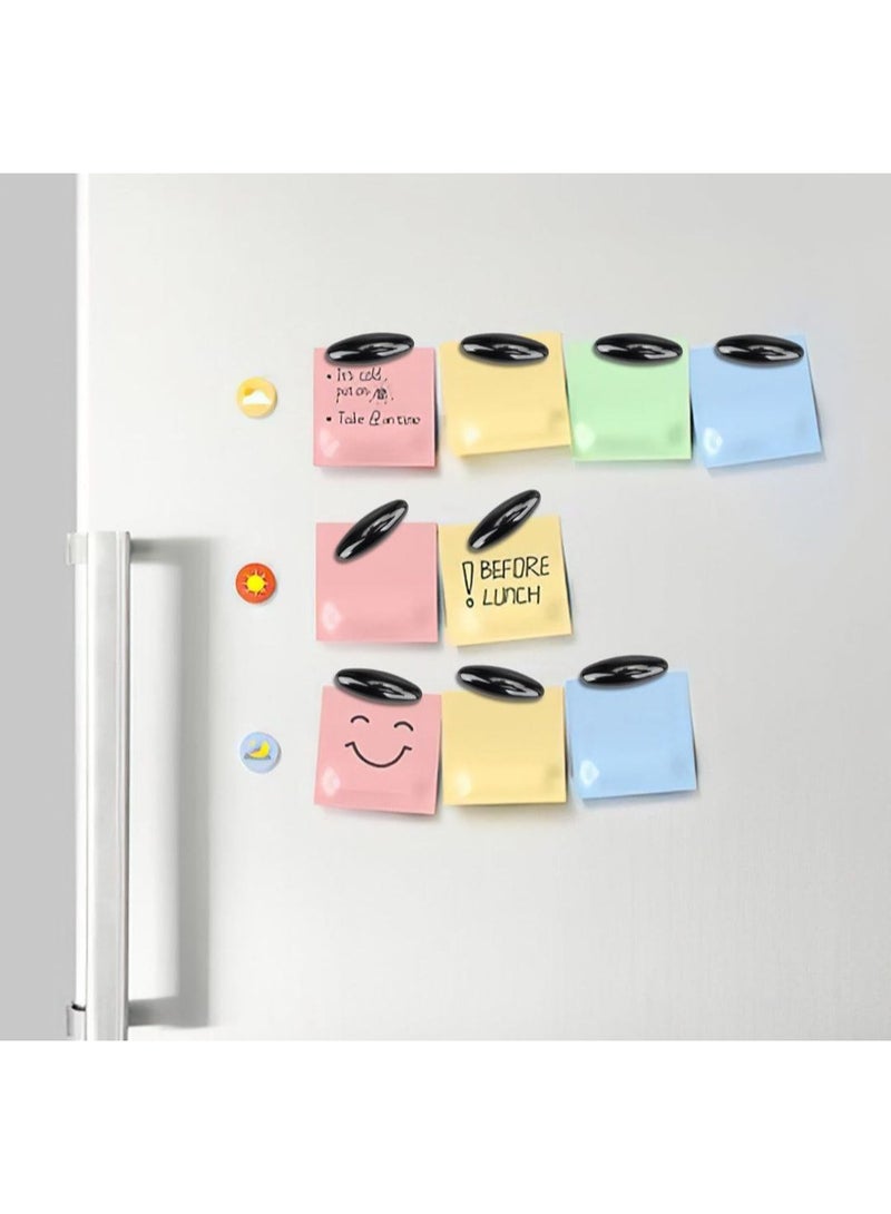 4 قطع مغناطيس بيضاوي مضاد للصدمات - لعبة لجميع الأعمار، يمكن استخدامها كمغناطيس للثلاجة متعدد الألوان - Image 1