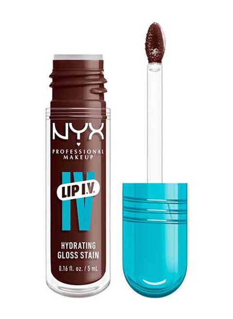 Lip Iv Hydrating Gloss Stain Lip Gloss + Serum Up To 12Hr Hydration High Pigment Wet Shine Finish Mocha Me Wet