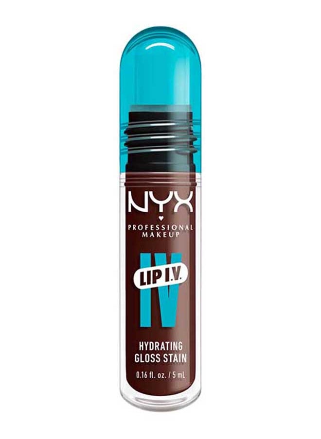 NYX PROFESSIONAL MAKEUP - Lip Iv Hydrating Gloss Stain Lip Gloss + Serum Up To 12Hr Hydration High Pigment Wet Shine Finish Mocha Me Wet - Image 1