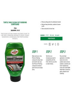 TURTLE T-415, 532ml, Premium Rubbing Compound, For Professional Results, 18oz.  - Image 4