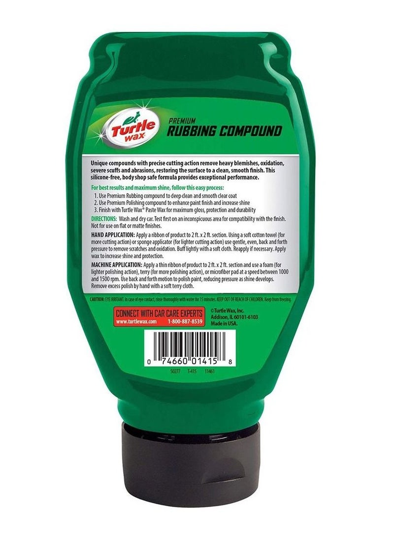 TURTLE T-415, 532ml, Premium Rubbing Compound, For Professional Results, 18oz.  - Image 2