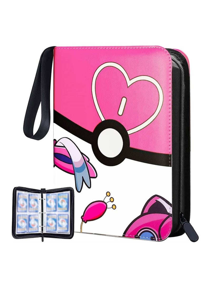 Y&D Binder for Pokemon Cards with Sleeves, 4-Pocket Trading Card Binder,400 Pockets Collection Binder,Collector Album Boys Girls Toys Gift - Image 1
