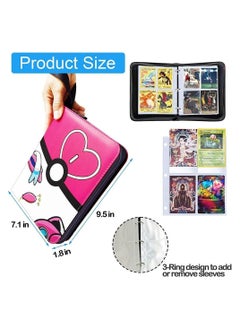 Y&D Binder for Pokemon Cards with Sleeves, 4-Pocket Trading Card Binder,400 Pockets Collection Binder,Collector Album Boys Girls Toys Gift  - Image 2