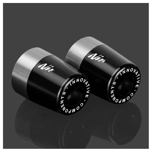 Velospeed Handlebar Grip End for Ninja 250 300 400 650 1000 400R 250R 250SX 1000SX H2R ZX14R ZX10R ZX6R Motorcycle CNC Aluminum Handlebar Bar Ends Plug Balance Pad Accessories (Gray) - Image 1