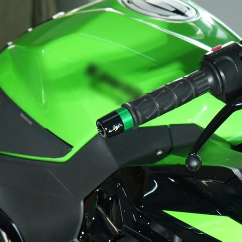 Velospeed Handlebar Grip End for Ninja 250 300 400 650 1000 400R 250R 250SX 1000SX H2R ZX14R ZX10R ZX6R Motorcycle CNC Aluminum Handlebar Bar Ends Plug Balance Pad Accessories (Gray) - Image 2