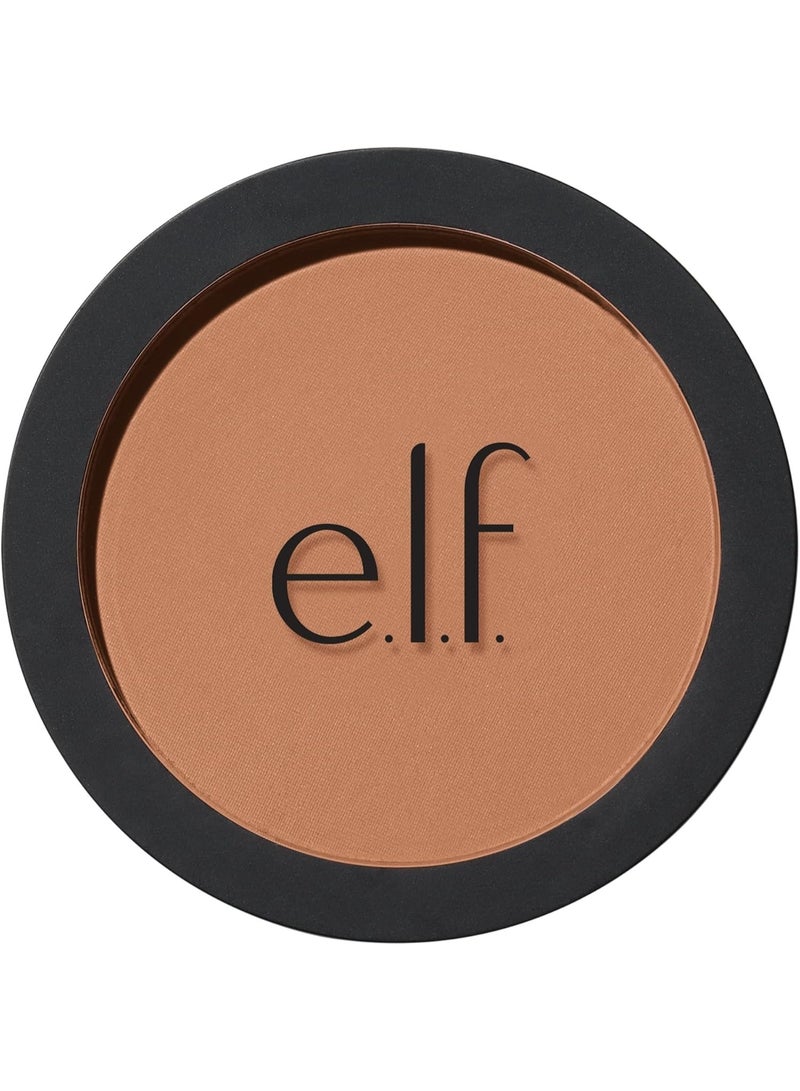 إلف بودرة برونزر غنية بالبرايمر، تدوم طويلاً، خفيفة الوزن وقابلة للبناء، تمنح لمسة نهائية غير لامعة، نباتية وخالية من القسوة، لون برونزي منعش - Image 1