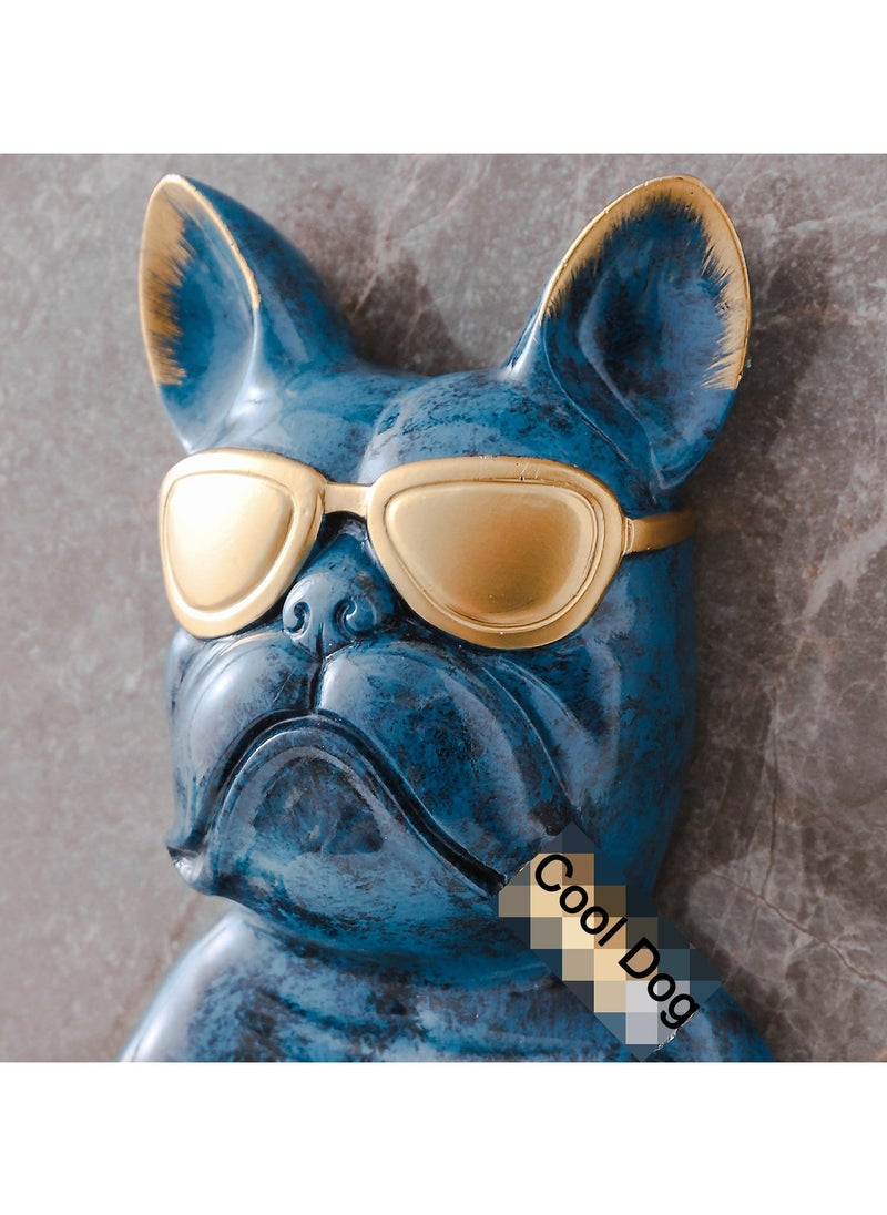 LKTOCAFT - Cute Bulldog Design Toilet Paper Holder Stand - Wall-Mounted Resin Roll Holder for Bathroom Tissue, Environmentally Friendly, Easy to Clean, 15cm Compatible Roll Size, Punch-Free Design - Image 1