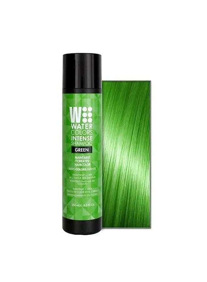Watercolors Intense Color Depositing Sulfate & Paraben Free Shampoo Maintains & Enhances Haircolor Green 8.5 Oz - Image 1