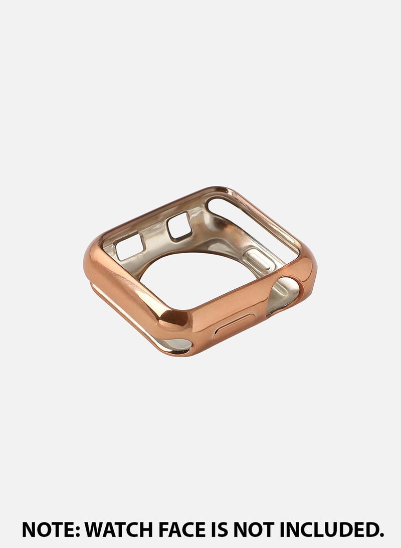 Haute Sauce Solid Casual Chain Strap Alloy Apple Watch Strap with Case For Women | 42mm/44mm/45mm  - Image 3
