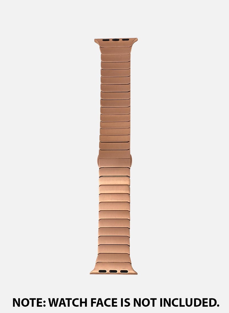 Haute Sauce Solid Casual Chain Strap Alloy Apple Watch Strap with Case For Women | 42mm/44mm/45mm  - Image 4