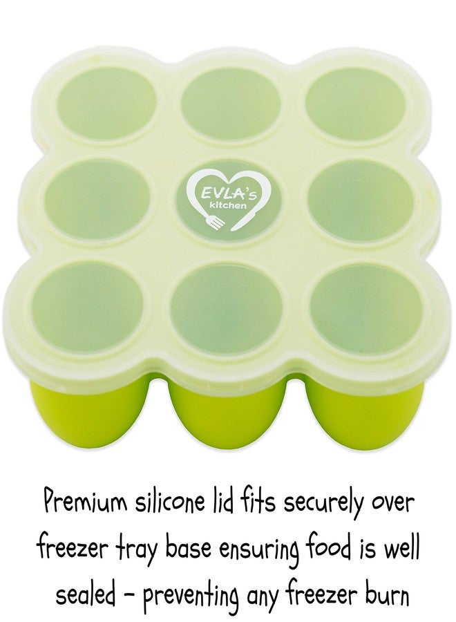 EVLA'S Baby Food Freezer Trays & Reusable Food Pouches Meal Prep Combo for Babies and Toddlers, Baby Food Containers & Meal Storage Perfect for Serving Homemade Healthy Smoothies & Purees - Image 5