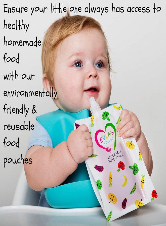 EVLA'S Baby Food Freezer Trays & Reusable Food Pouches Meal Prep Combo for Babies and Toddlers, Baby Food Containers & Meal Storage Perfect for Serving Homemade Healthy Smoothies & Purees - Image 2