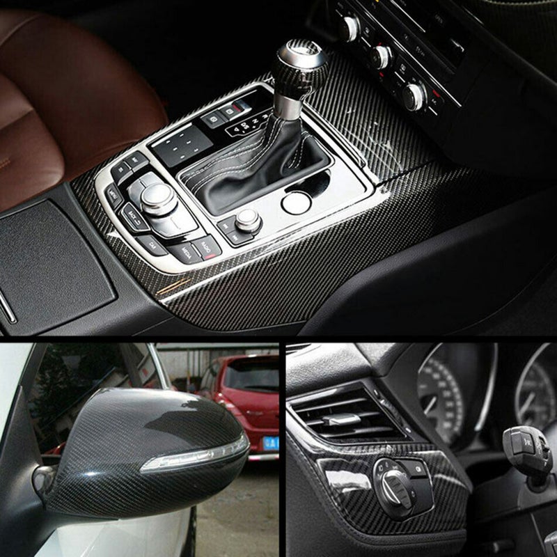 5D High Gloss Carbon Fiber Self Adhesive Film, Vinyl Wrap Sticker Car Wrap Film Automotive DIY Decals - Image 5