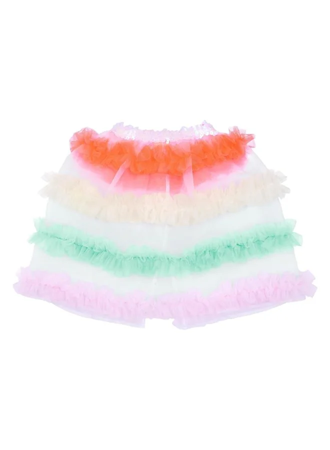 ميري ميري Neon Tulle Ruffle Capelet