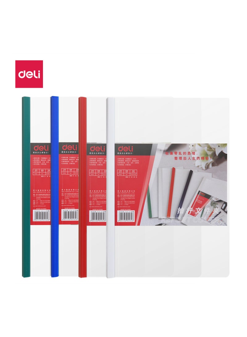 Deli E5532 Report File 1 piece - A4, Assorted Colors - Image 1