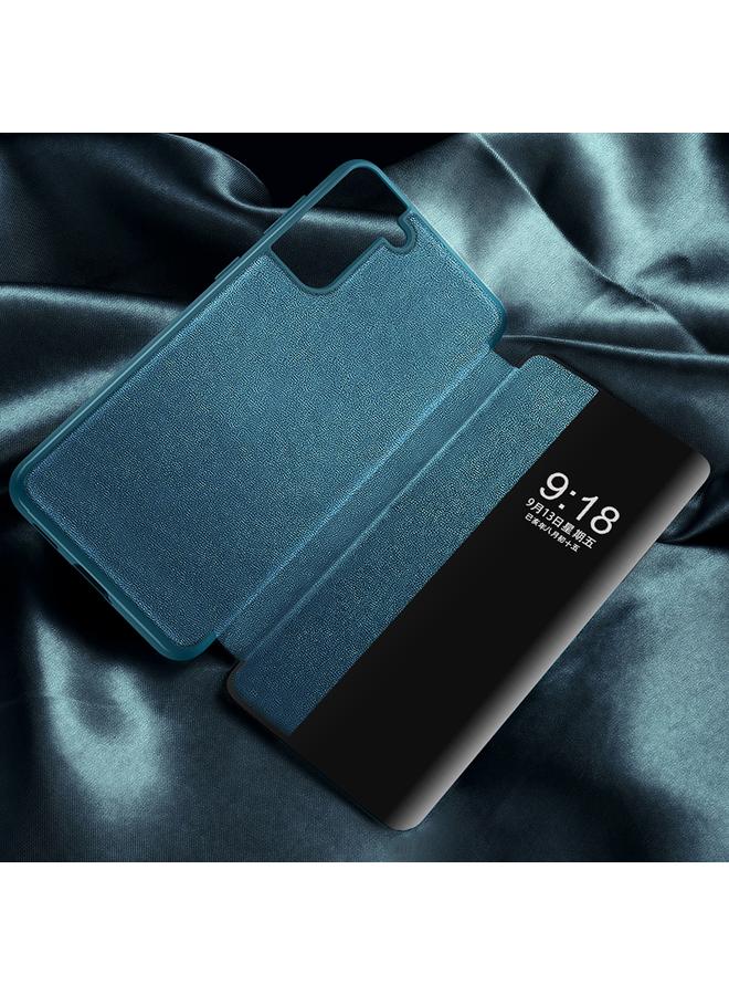 S-TOP Case For Samsung Galaxy S21 5G Magnetic Side Window View Shockproof Horizontal Flip Leather Case - Image 4