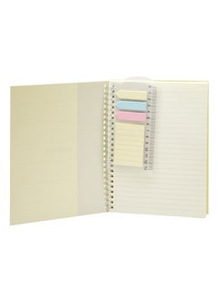 Foldermate A5 Size Deluxe Spiral Notebook 70 Sheets Beige Cover  - Image 2