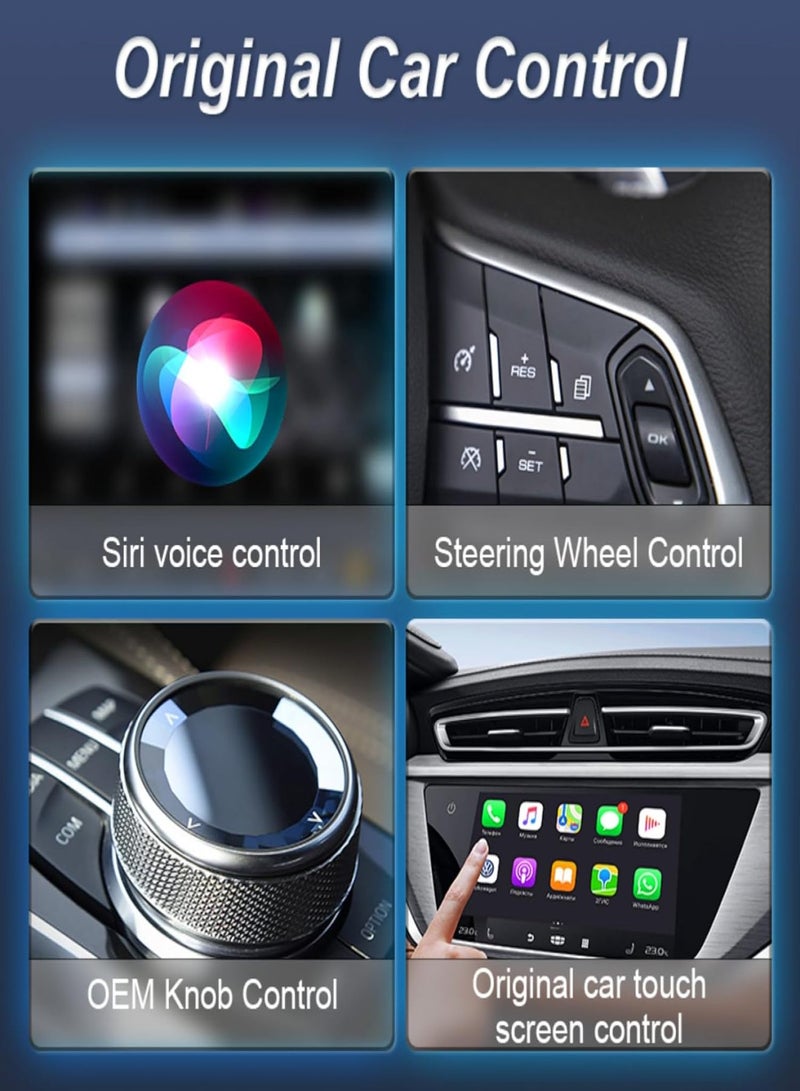 محول CarPlay لاسلكي 2 في 1، اتصال سريع ومستقر، Plug & Play Magic Link، يحول محول CarPlay السلكي المصنعي إلى محول لاسلكي/Android Auto للسيارات 2016+ - Image 4