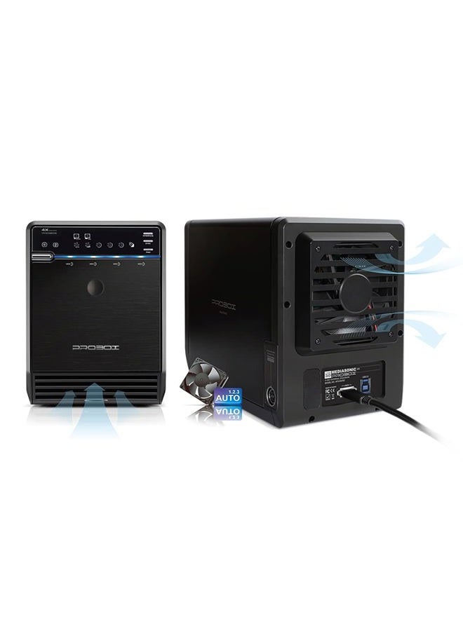 Mediasonic HFR2-SU3S2 PRORAID 4 Bay 3.5" SATA Hard Drive Enclosure - USB 3.0 & eSATA - Image 5
